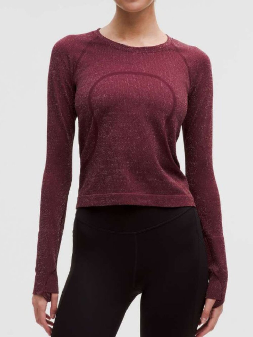 Lululemon Swiftly Tech Long Sleeve 2.0 Race Length, Garnet/Berry Red, Size 6